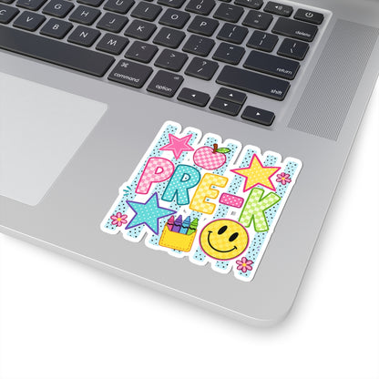 Pre-K Sticker — Cute Colorful School Decal for Preschool Teachers & Kids