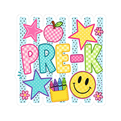Pre-K Sticker — Cute Colorful School Decal for Preschool Teachers & Kids